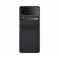 Thumbnail for Official Samsung Black Flap Leather Cover Case With Hinge Protection