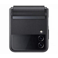 Thumbnail for Official Samsung Black Flap Leather Cover Case With Hinge Protection