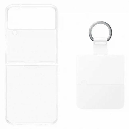 Official Samsung Transparent Clear Cover Case With Ring