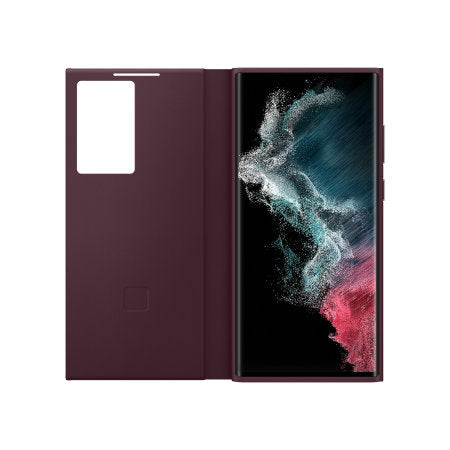 Official Samsung Smart View Flip Cover Burgundy