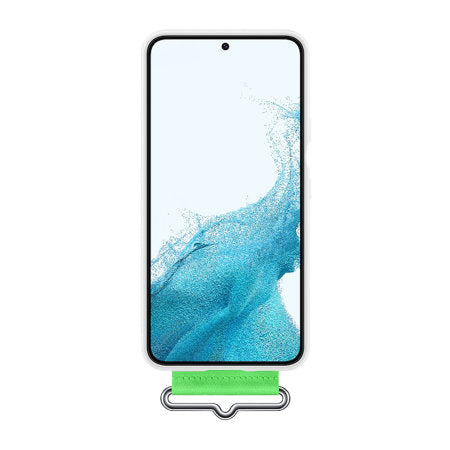 Official Samsung Silicone Cover With Strap White