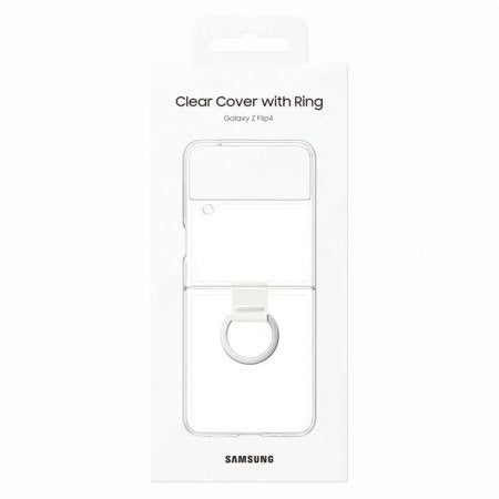 Official Samsung Transparent Clear Cover Case With Ring