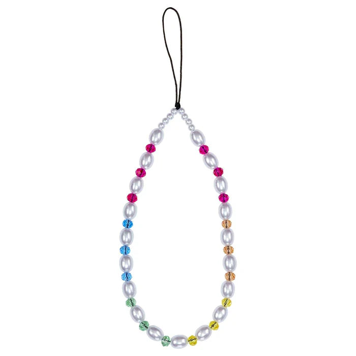 Beaded Phone Charm (Jelly Bean Pearl)