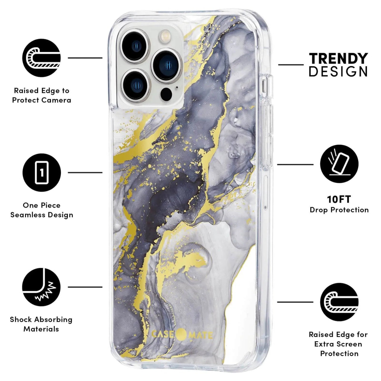 Navy Marble