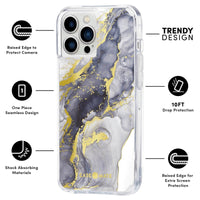 Navy Marble