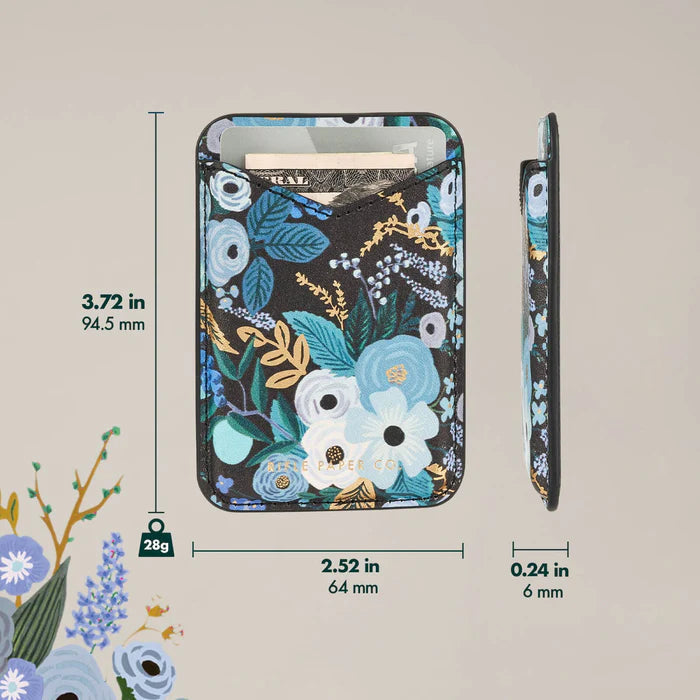 Rifle Paper Co. MagSafe Card Holder (Garden Party Blue) – booster-theme- phone-cases Rifle Paper Co. MagSafe Card Holder (Garden Party Blue) – booster-theme- phone-cases