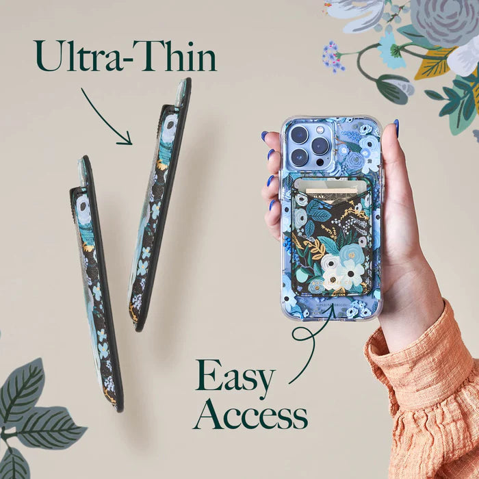 Rifle Paper Co. MagSafe Card Holder (Garden Party Blue) – booster-theme- phone-cases Rifle Paper Co. MagSafe Card Holder (Garden Party Blue) – booster-theme- phone-cases
