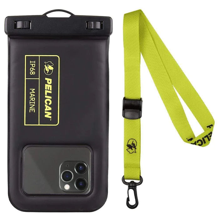 Pelican Marine Waterproof Floating Pouch (Black/Hi Vis Yellow)