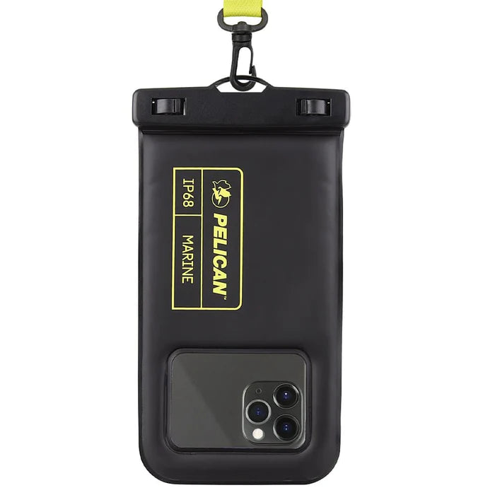 Pelican Marine Waterproof Floating Pouch (Black/Hi Vis Yellow)