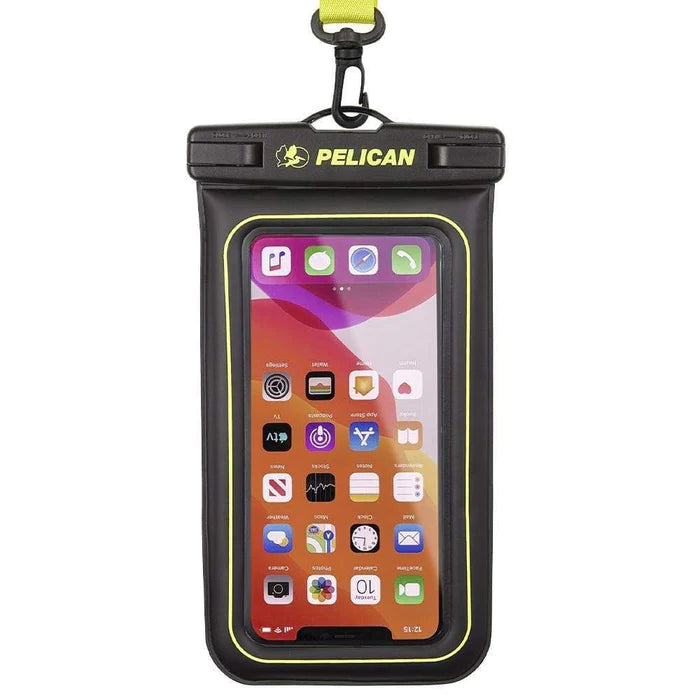 Pelican Marine Waterproof Floating Pouch (Black/Hi Vis Yellow)